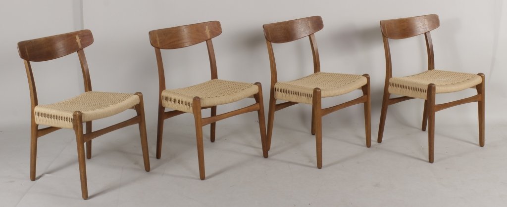 4 Hans Wegner CH-23 Teak Dining Chairs (1 of 4)
