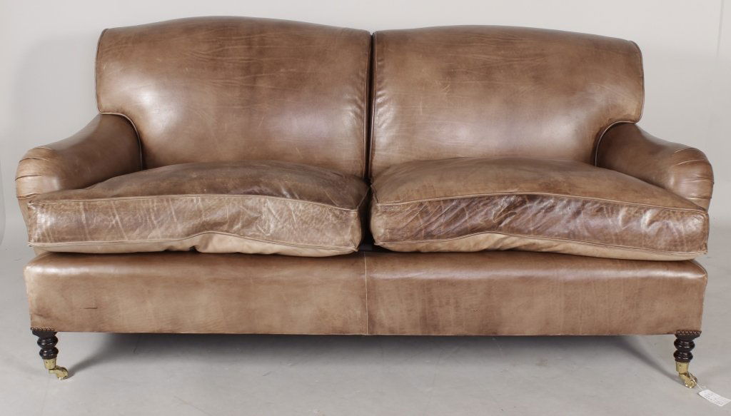 George Smith Leather Sofa (1 of 4)