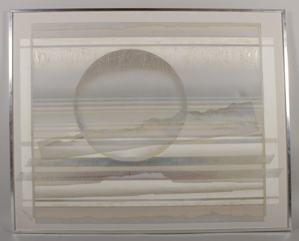 Anderson, Abstract Moonlit Mountains, ca 1970s (1 of 4)