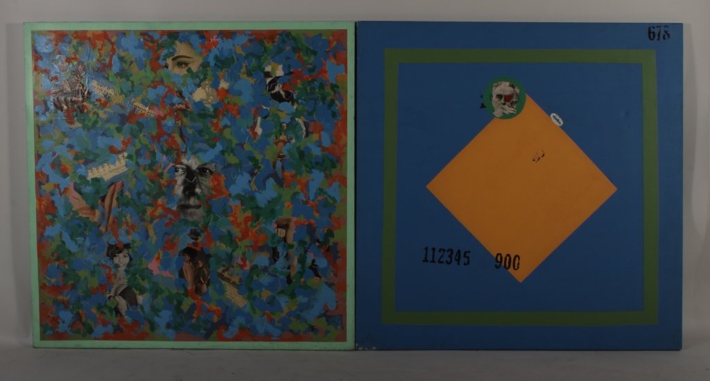 Robert Blaine, 2 Abstract Collages (1 of 7)
