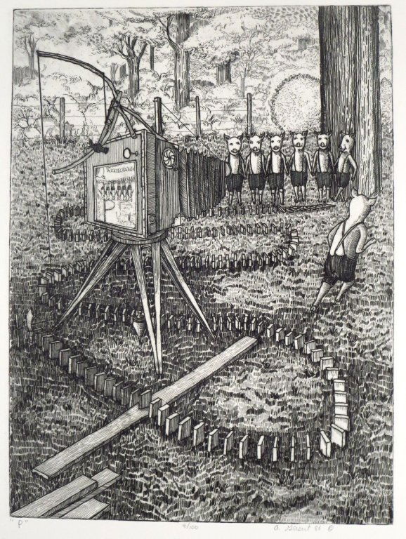 2 Arthur Geisert Etchings (1 of 9)