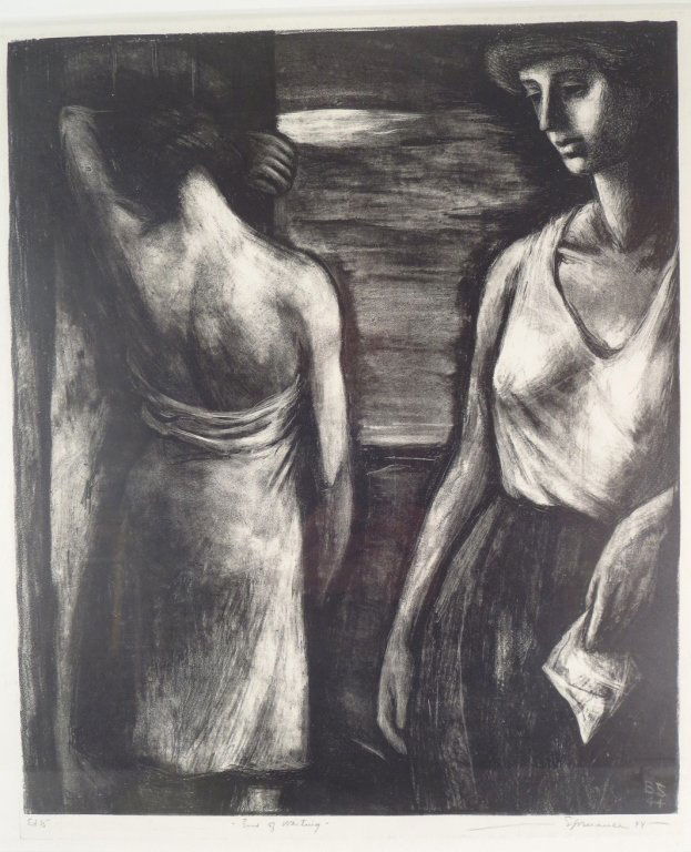 Benton Murdoch Spruance, "End of Waiting", litho (1 of 7)