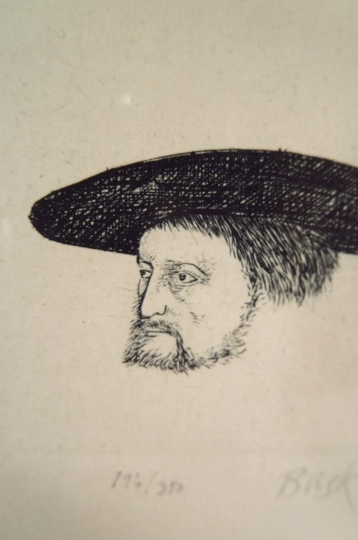 Leonard Baskin, "Beham", etching (1 of 6)