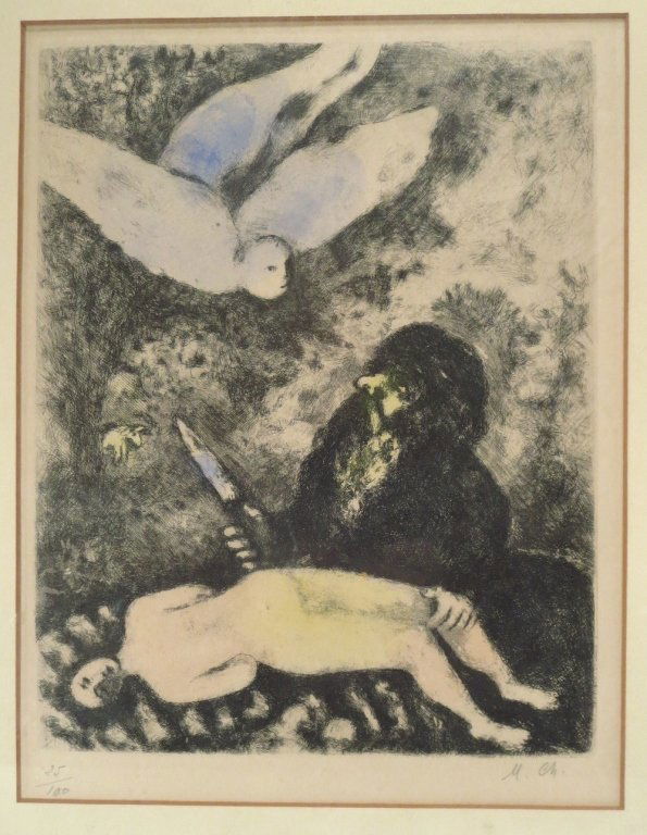 Marc Chagall, Abraham Prepares for the Sacrifice (1 of 8)