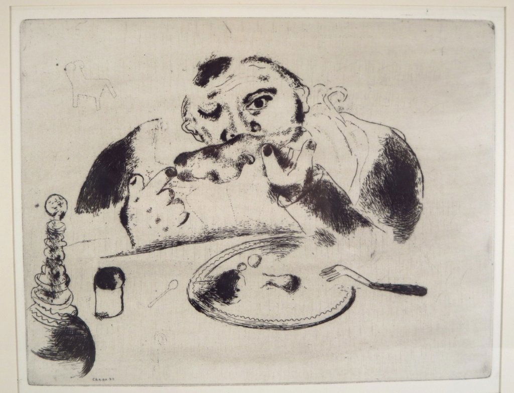 Marc Chagall, Three Etchings from "Dead Souls" (1 of 10)