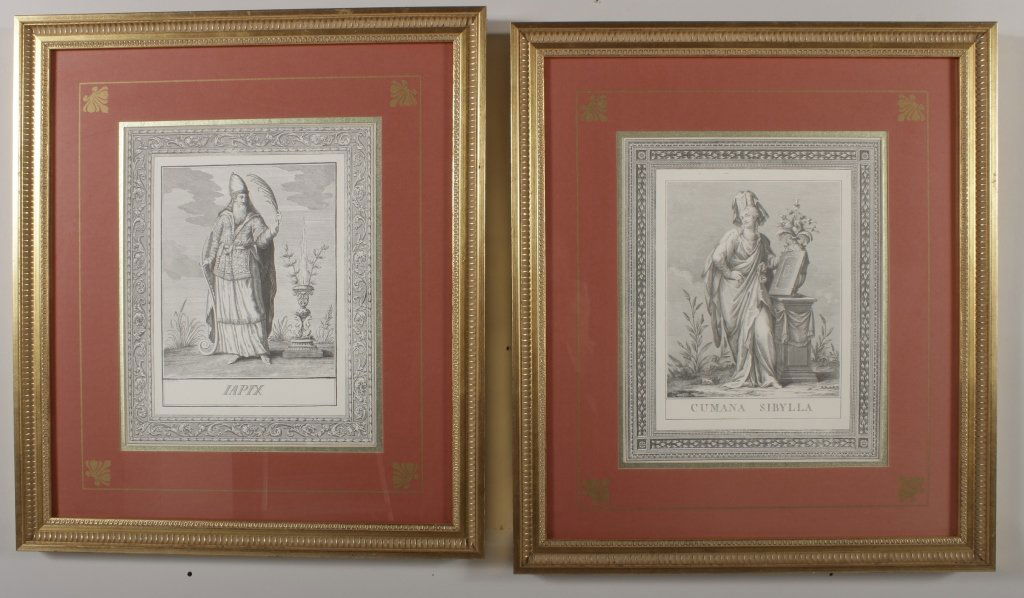 2 Print Engravings, Mythological Figures, 20th (1 of 5)