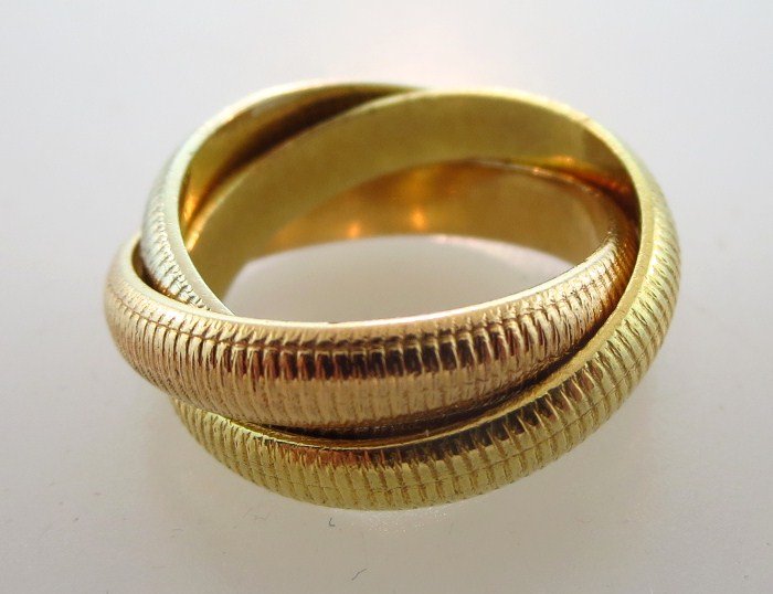 Cartier 18kt 3-Color Gold Puzzle Ring (1 of 5)