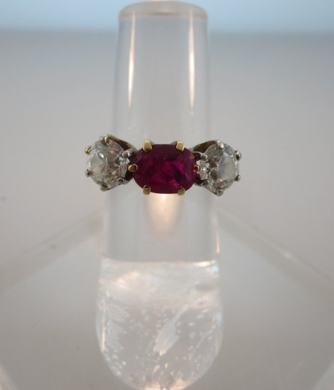 14 kt Diamond and Ruby Ring (1 of 5)