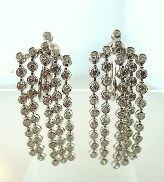 14K White Gold & Diamond Earrings (1 of 5)