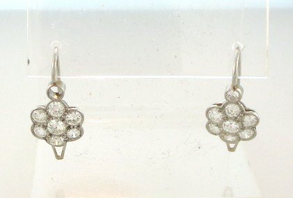 Pr Round 18k & Diamond Earrings (1 of 4)