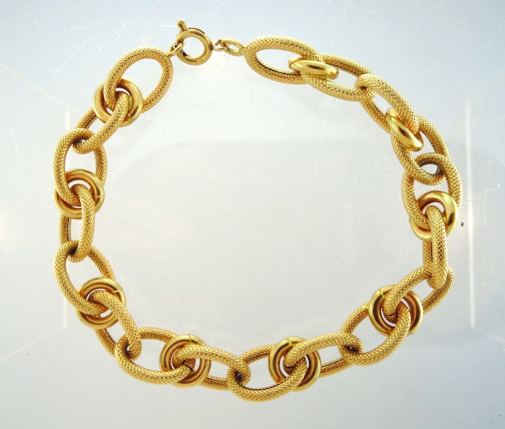 Italian 18 kt Gold Bracelet (1 of 5)