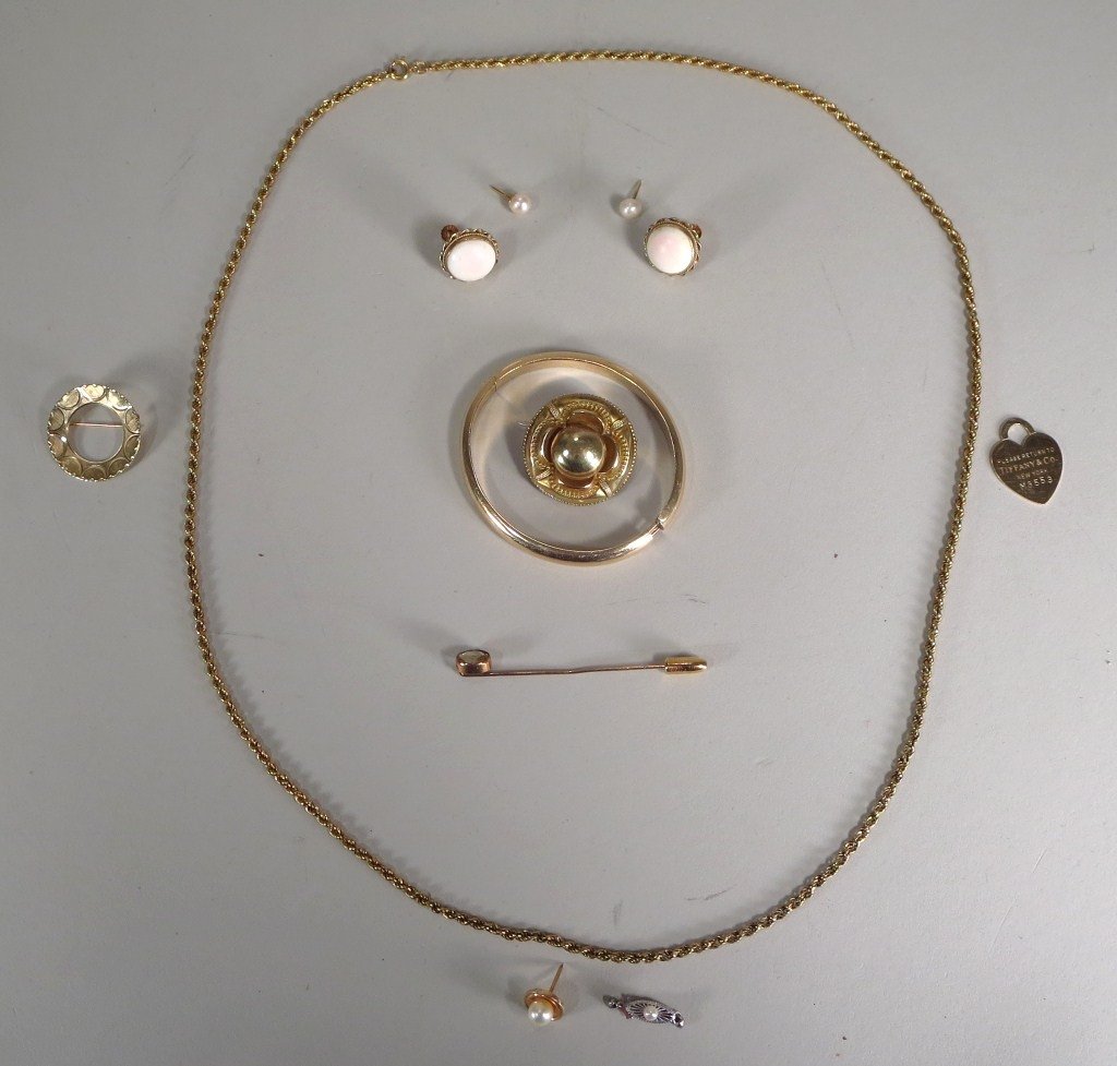 Group 14K  & 18K Gold Jewelry, Tiffany etc. (1 of 5)