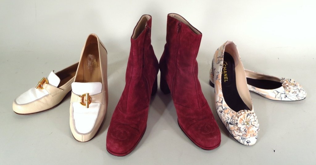 Chanel & Hermes Designer Boots and Shoes (1 of 7)