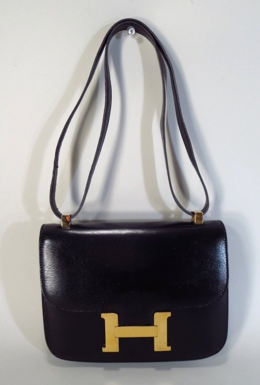 Hermes Vintage Black Constance Handbag (1 of 7)