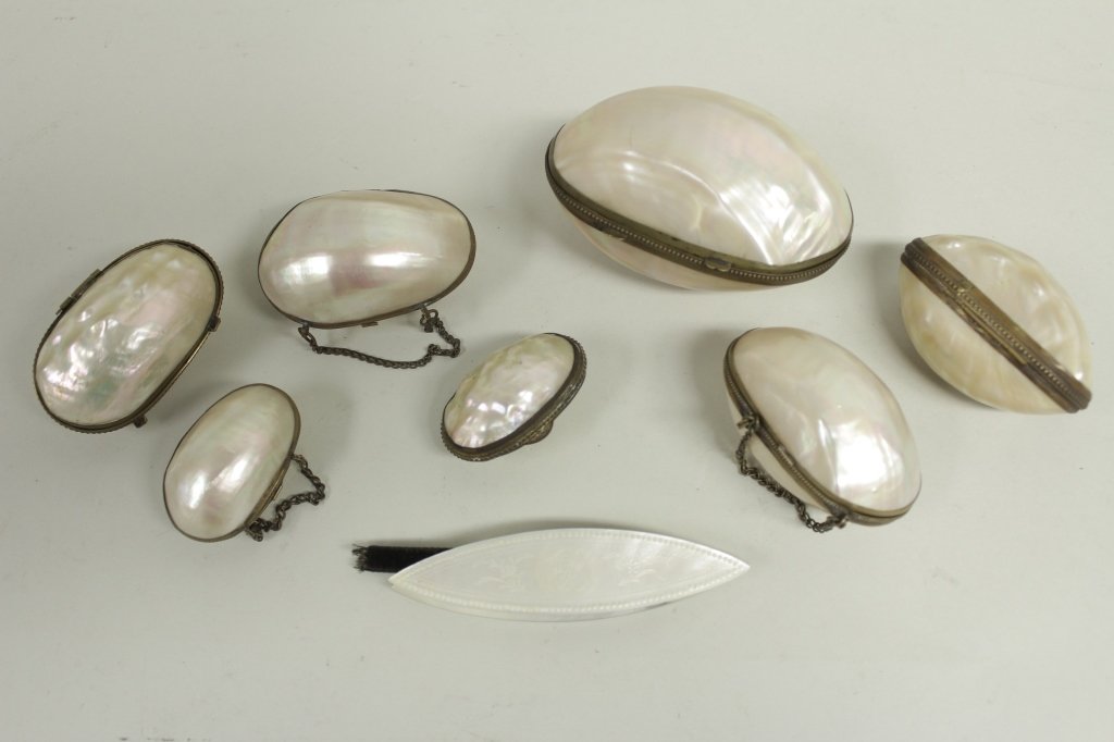 8 Mother of Pearl Boxes/Evening Purses (1 of 4)