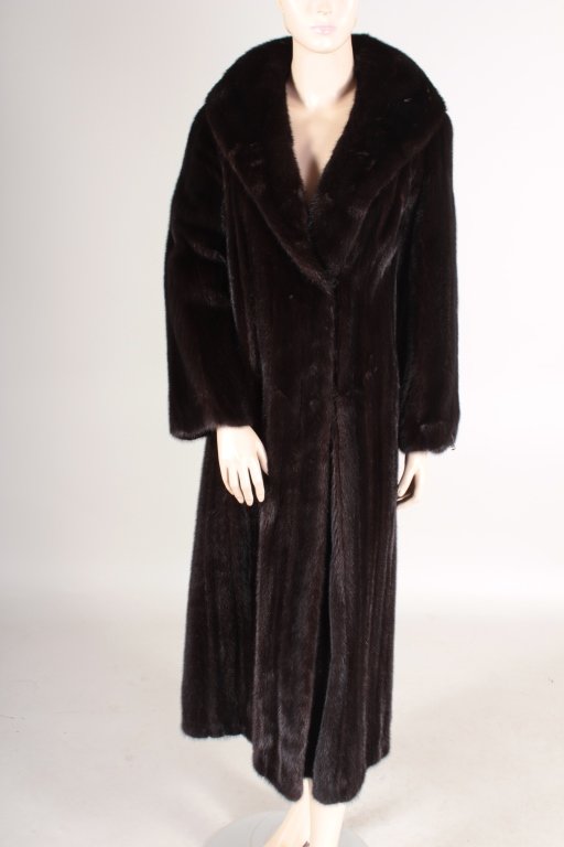 Dark Brown Ranch Mink Coat (1 of 5)