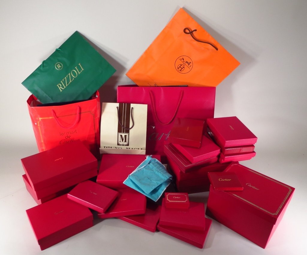 Lot of Empty Designer Boxes: Cartier, Tiffany... (1 of 4)