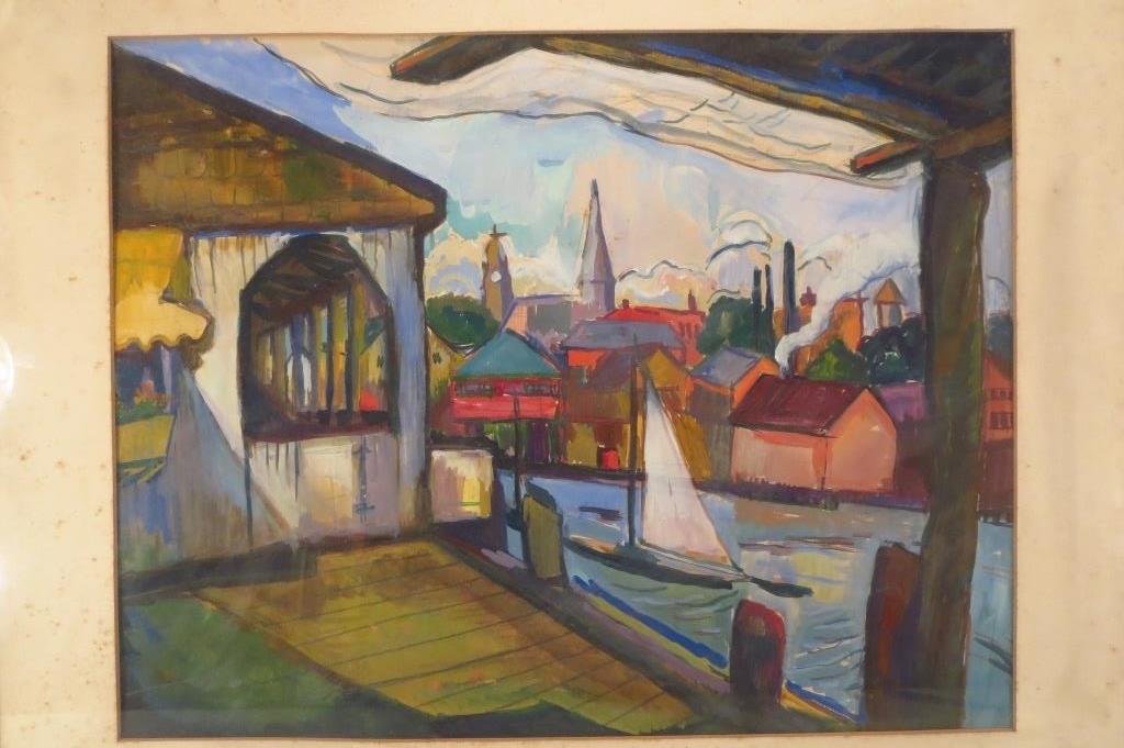 Two Townscapes, Mixed Media (1 of 9)