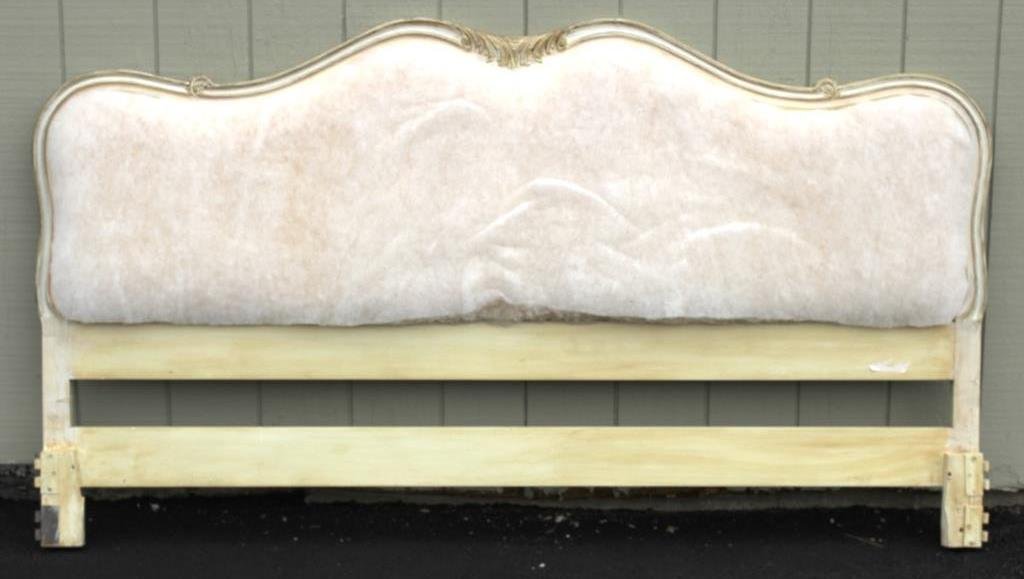 Louis XV Style Queen Size Gilded and Painted Headb (1 of 6)