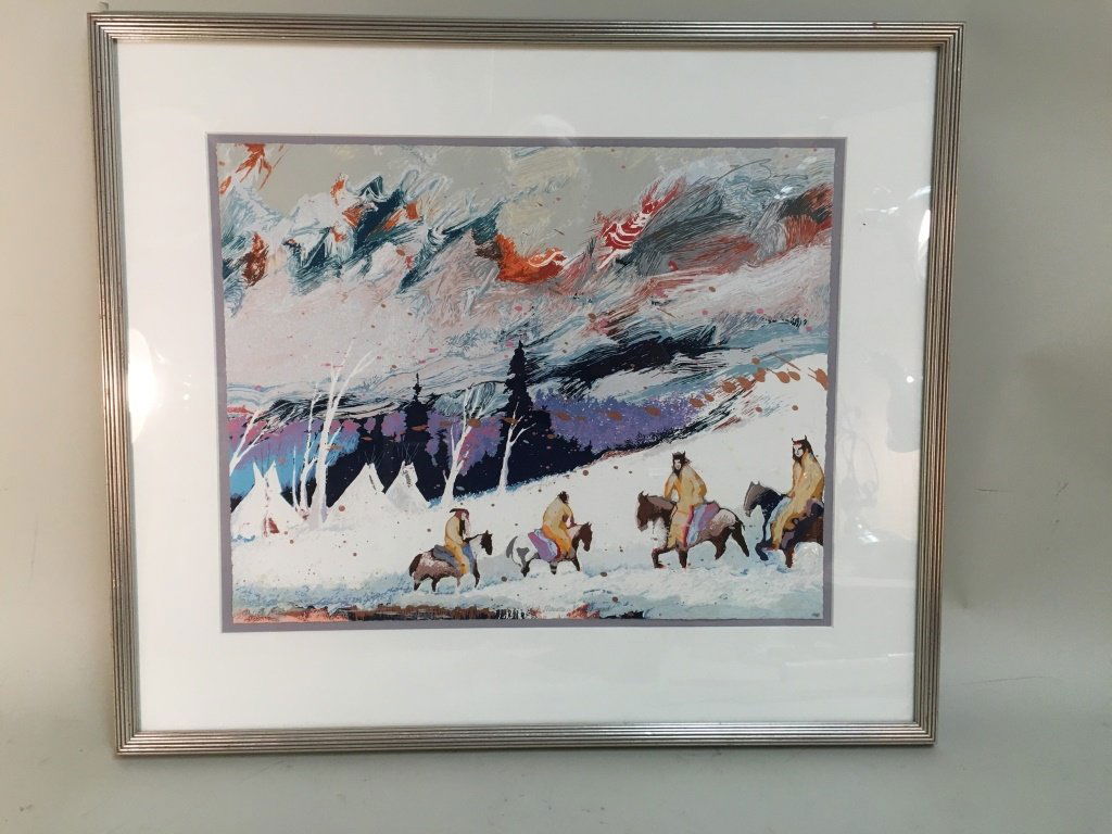 Earl Biss, Native Am., Serigraph (1 of 5)