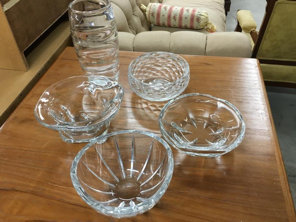 5 Crystal Pcs: Goran Warff, Orrefors etc (1 of 4)