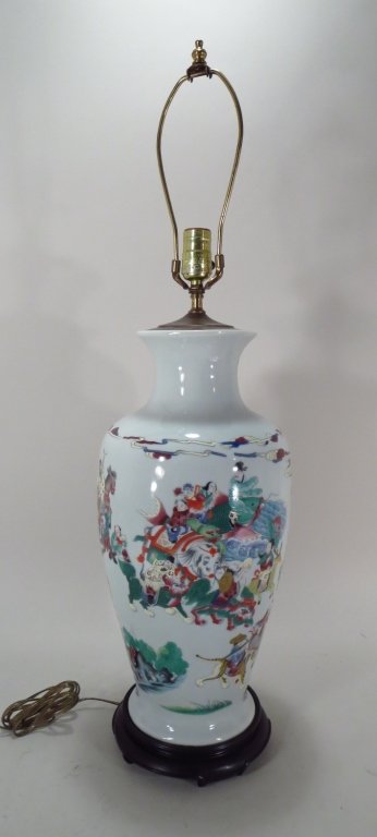 Large Chinese Porcelain Lamp (1 of 3)