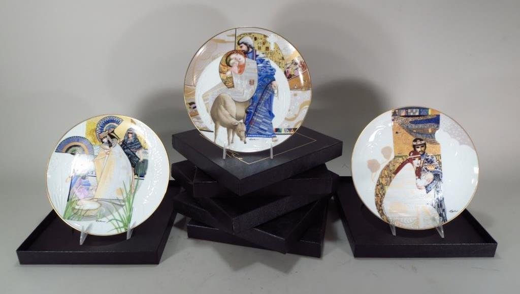 8 Edwin M. Knowles Biblical Series Plates (1 of 3)