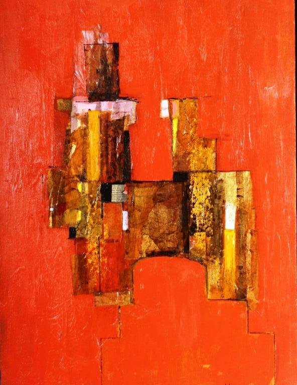 L.F. Berger, Am., mid 20th C., Abstract (1 of 3)