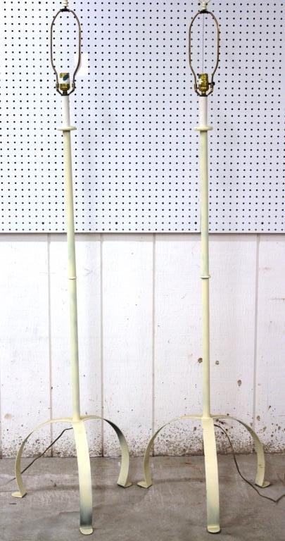 Pair of Painted, Modern Floor Lamps (1 of 3)