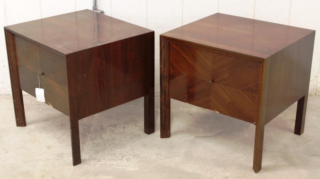 Pair of One Door End Tables (1 of 2)