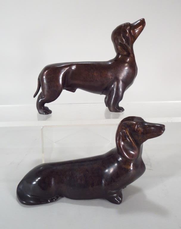 2 Bronze Dachshunds (1 of 2)