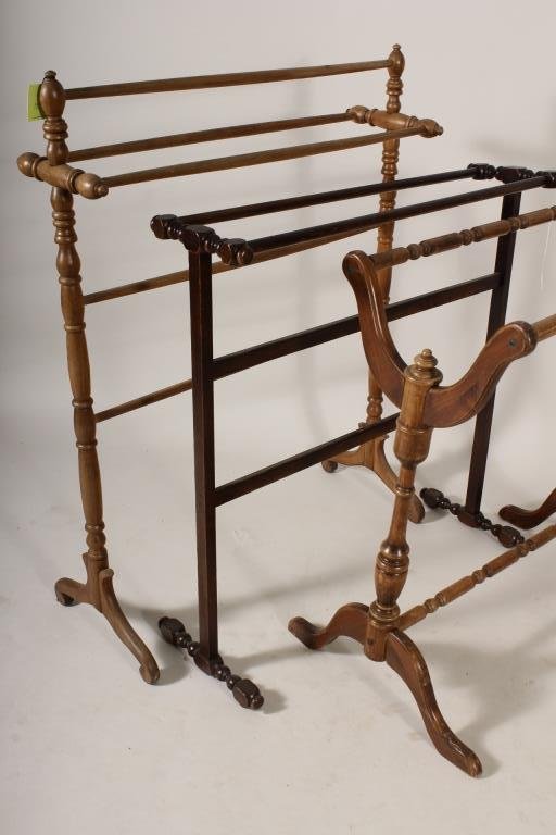 3 Antique Blanket or Towel Stands. (1 of 2)