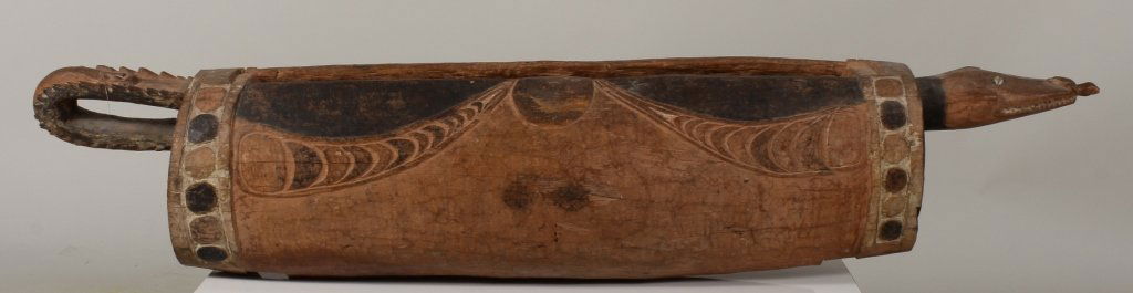 Crocodile Form Slit Drum, New Guinea, (1 of 5)