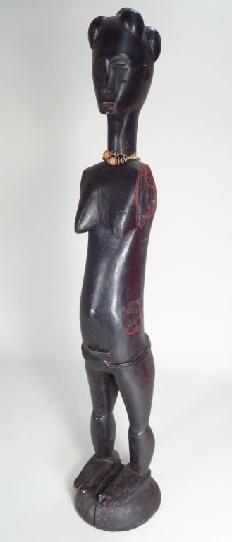 Guro Wooden Standing Deble Figure, Ivory Coast (1 of 4)