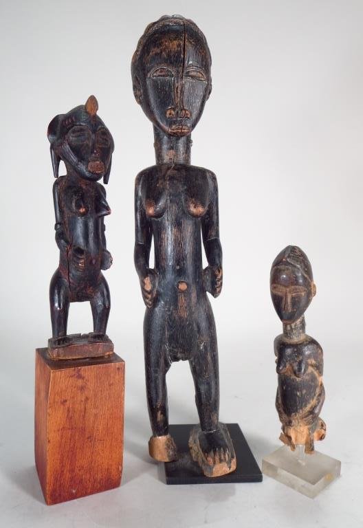 Three Baule Female Figures, Ivory Coast (1 of 6)