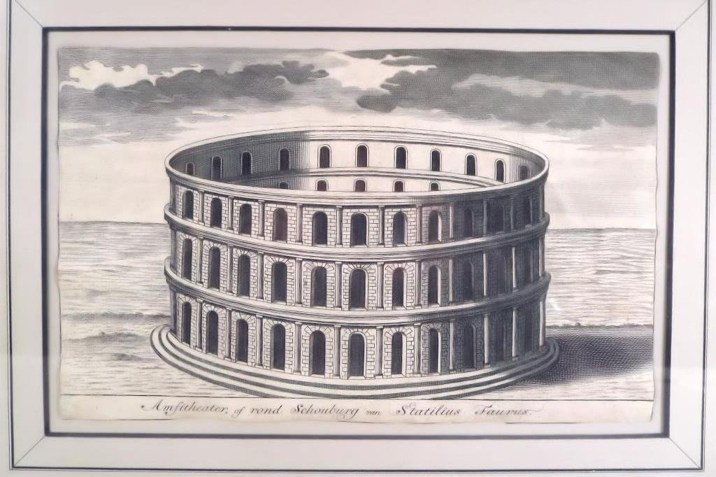 Northern European, 18th c, 4 Etchings of Ruins (1 of 8)