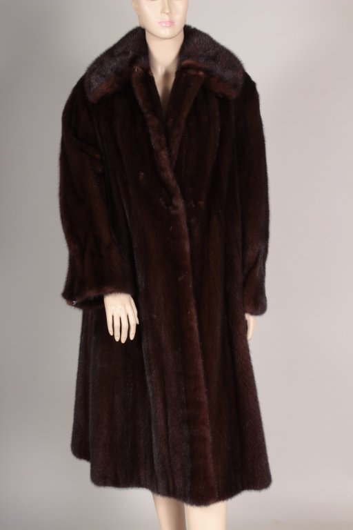 Brown Russian Mink Coat By Norka