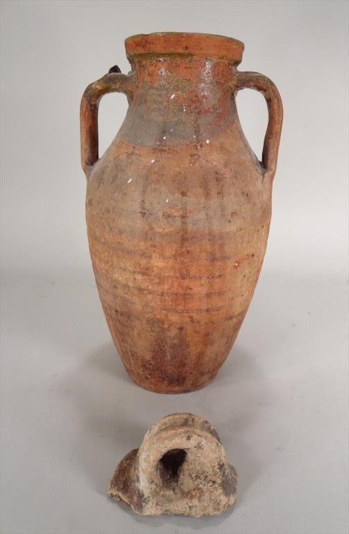 Pottery Vessel and Fragment, 18th C. and Earlier L (1 of 4)