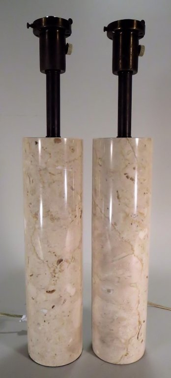 Pair of Marble Table Lamps (1 of 5)