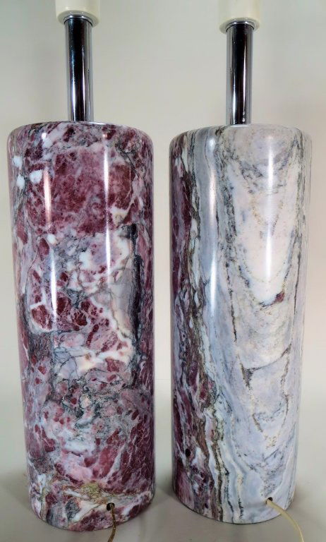 Pair of Marble Table Lamps (1 of 5)