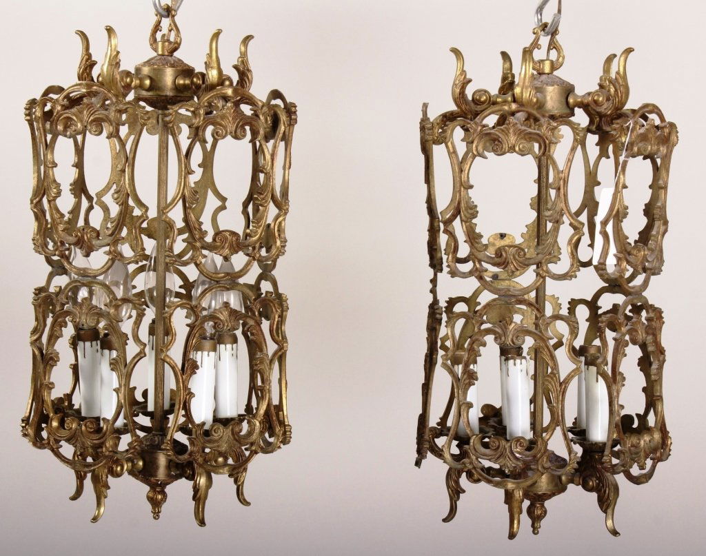 Pair: Louis XV-style Birdcage/Skeleton Lanterns (1 of 5)