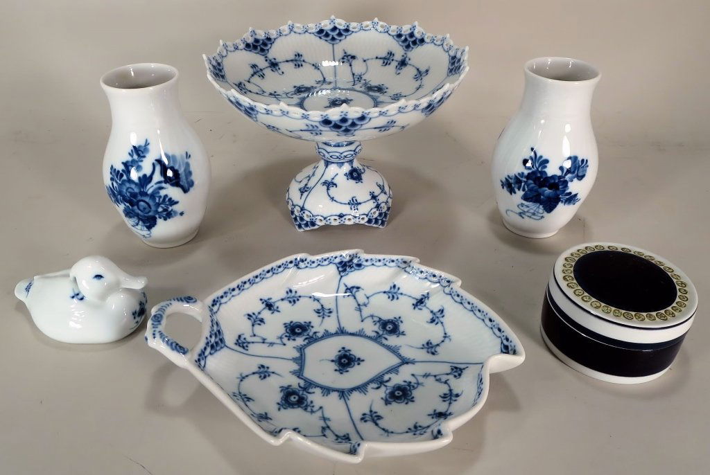 Royal Copenhagen Tazza, Vases, Dish et al. (1 of 4)