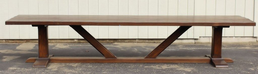 Large Oak Refectory Table, 12.5 Feet (1 of 10)