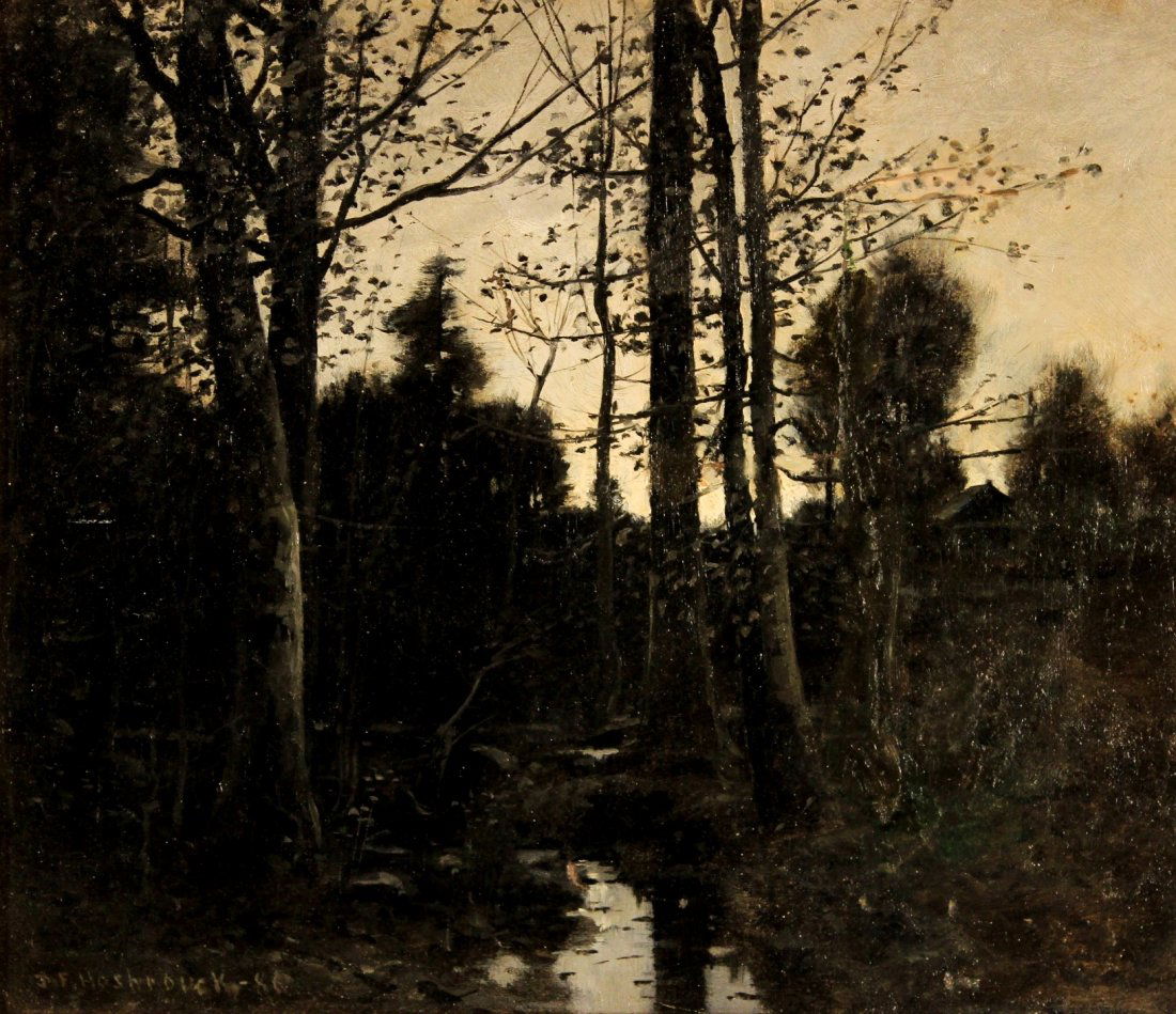 D. F. Hasbrouck, Am.,1860-1934,Evening , O/C (1 of 7)