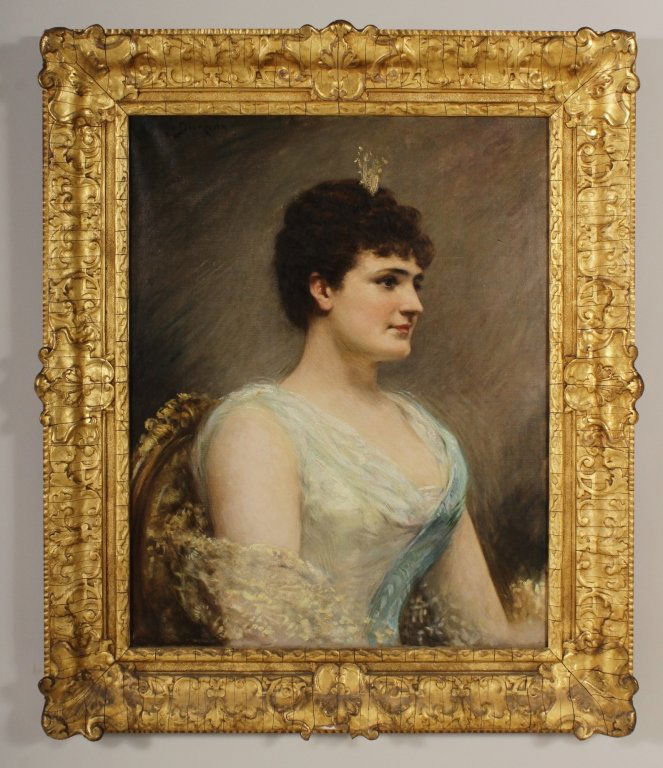 J. Carroll Beckwith, Am, Portrait , Elegant Woman (1 of 6)