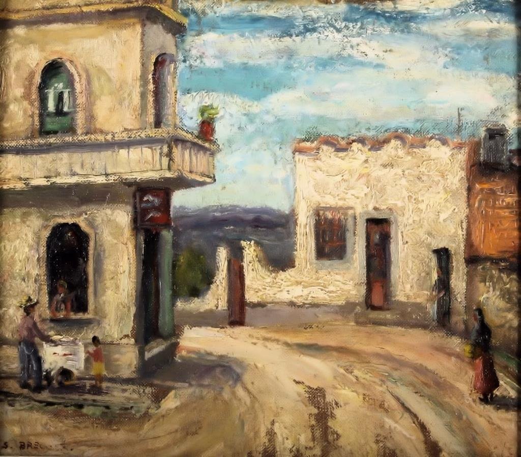 S. Brecher, Am.,1897-1982, Ice Cream Vendor, O/B (1 of 7)