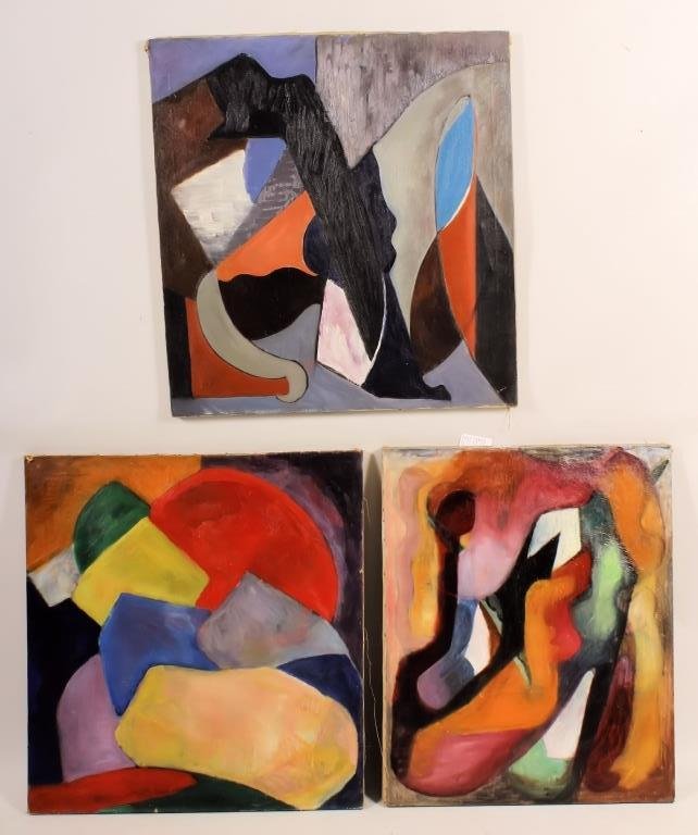 V. Elliot, O/C, Three Abstracts (1 of 6)