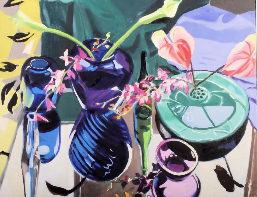 Ginnie Gardiner, Am., Contemp., Floral S/L, O/C (1 of 6)