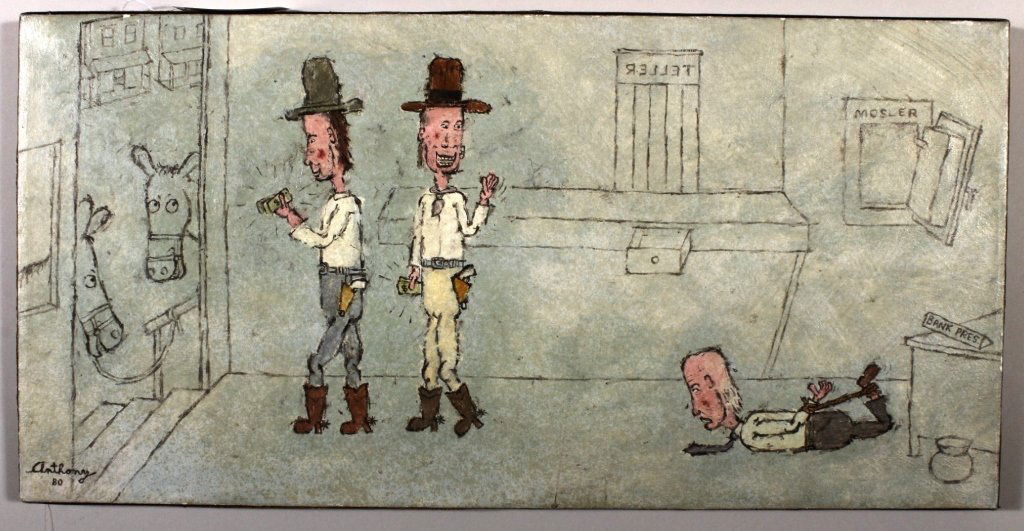 William Anthony American 20thc " Bank Robbery" (1 of 7)