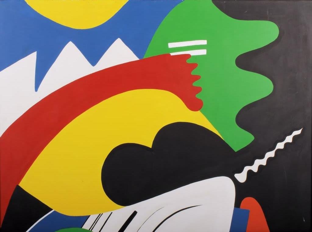 Colorful Abstract, Style of Miro, 20/21st C. (1 of 5)